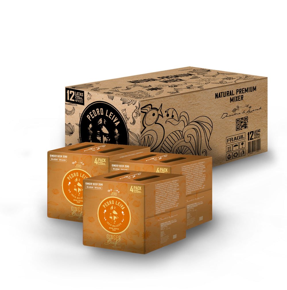 GINGER BEER ZERO | PREMIUM MIXER | 12 LATAS